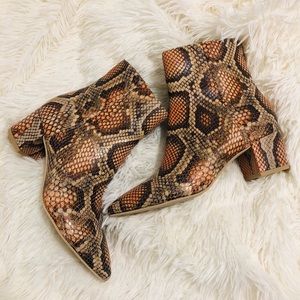 Dolce vita snake print genuine leather boot
